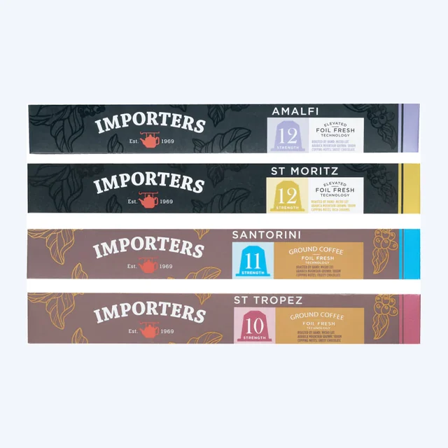 Importers International Variety – 40 Nespresso compatible coffee capsules