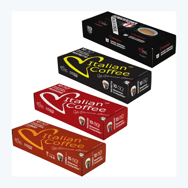 Italian Premium Variety - 40 Nespresso compatible coffee capsules