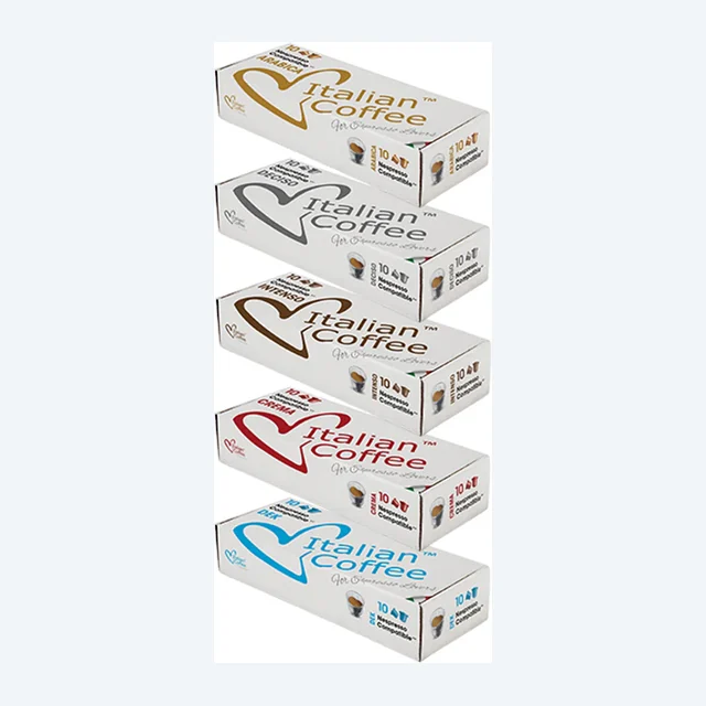 Italian Variety Pack - 50 Nespresso compatible coffee capsules