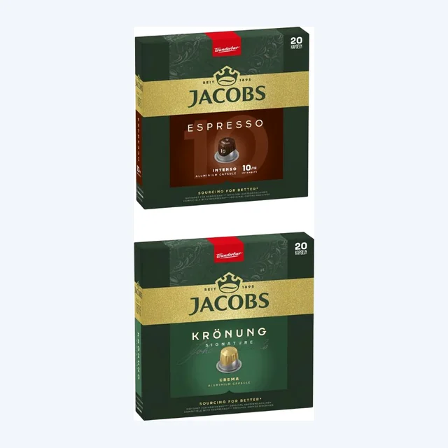 Jacobs Coffee Mix - 40 Aluminium Nespresso compatible coffee capsules