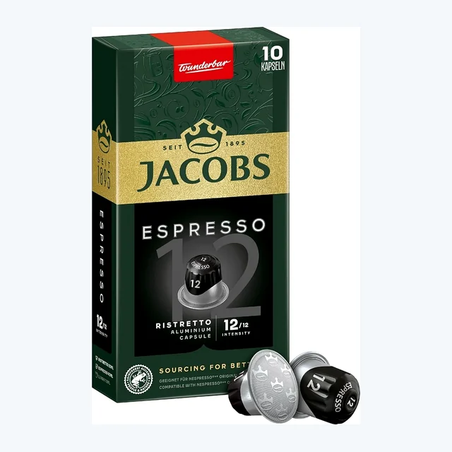 Jacobs ESP Ristretto - 10 Aluminium Nespresso compatible coffee capsules
