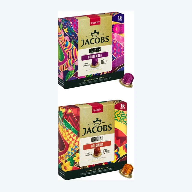 Jacobs Origins Mix - 36 Aluminium Nespresso compatible coffee capsules