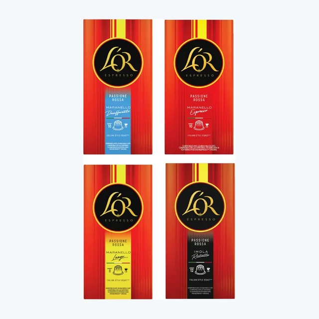 L'OR Ferrari Collection - 40 Aluminium Nespresso compatible coffee capsules