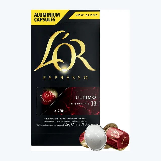 L'OR Ultimo - 10 Aluminium Nespresso compatible coffee capsules