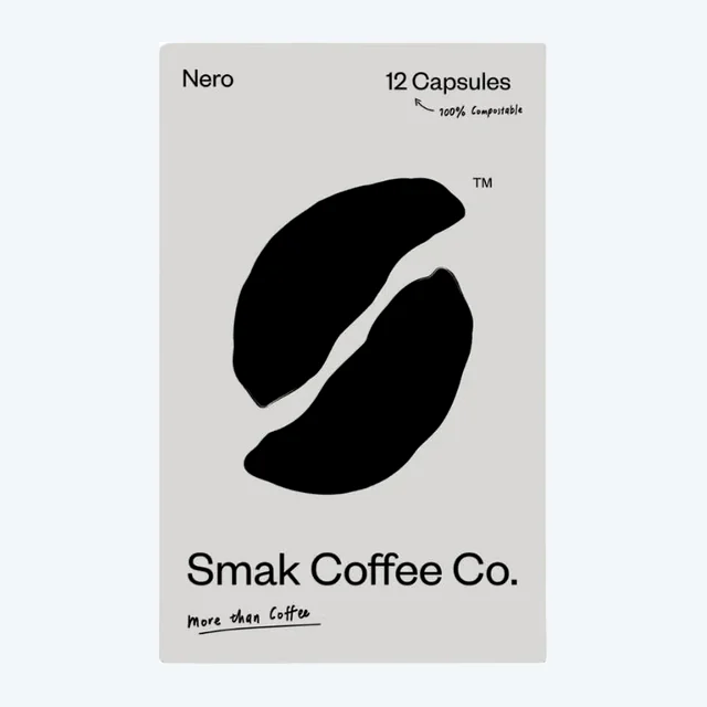 Smak Nero - 12 Compostable Nespresso compatible coffee capsules