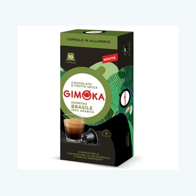 GIMOKA NESPRESSO ALUM. ESPRESSO BRASILE - 10CAPS