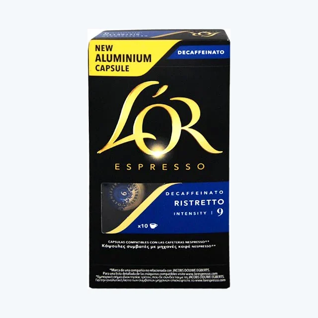 L'OR  NESPRESSO RISTRETTO DECAFFEINATO - 10CAPS