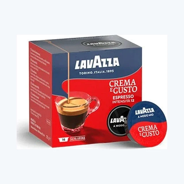 LAVAZZA - A Modo Mio -Crema e Gusto  Espresso Eco Capsules, Pack of 16