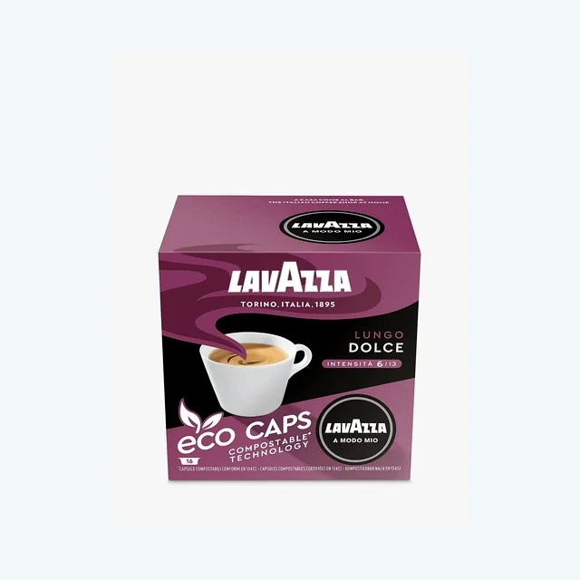 Lavazza Dolce A Modo Mio Lungo Eco Capsules, Pack of 16