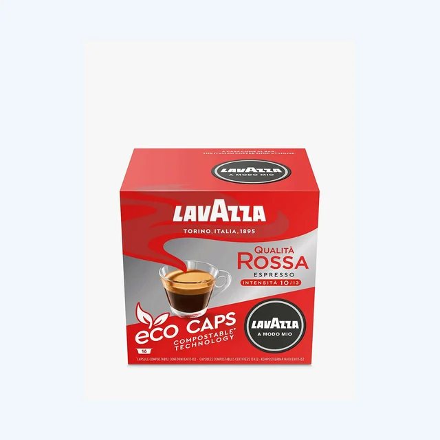 Lavazza Qualita Rossa A Modo Mio Espresso Eco Capsules, Pack of 16