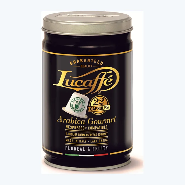 LUCAFFE TIN 22 CAPSULE 100% ARABICA