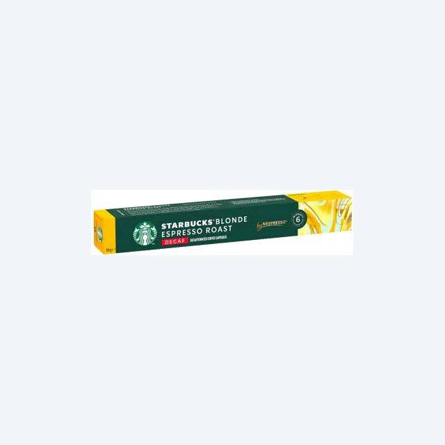 STARBUCKS  BLONDE DECAFF NESPRESSO - 10CAPS