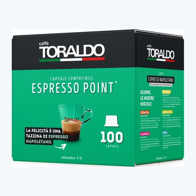 100 Capsule Caffè Toraldo Compatibili Lavazza Espresso Point