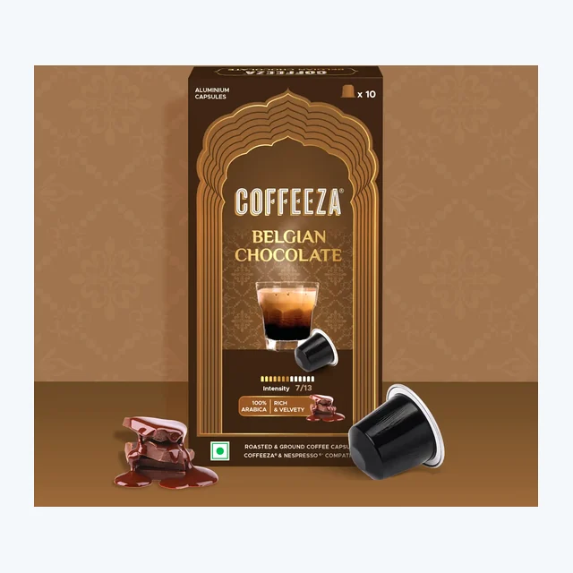 Belgian Chocolate 100% Arabica Flavoured Aluminium Coffee Capsules (Limited Edition)