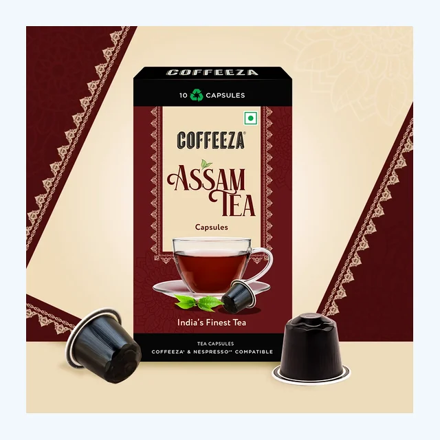 Coffeeza Assam Tea Capsules, India's Finest Tea in Aluminium Capsules