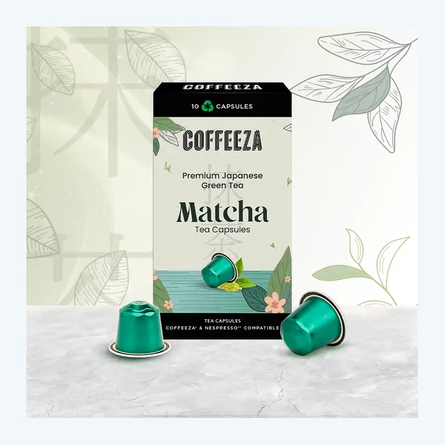 Matcha Green Tea Capsules, 100% Pure Japanese Matcha, Aluminium Capsules