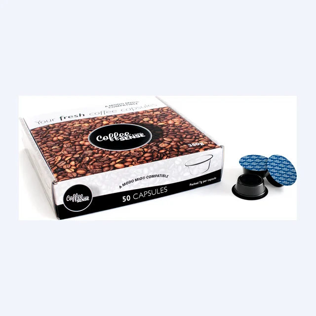Dark Italian Espresso  Lavazza® A Modo Mio* Compatible Coffee Capsules Box of 50