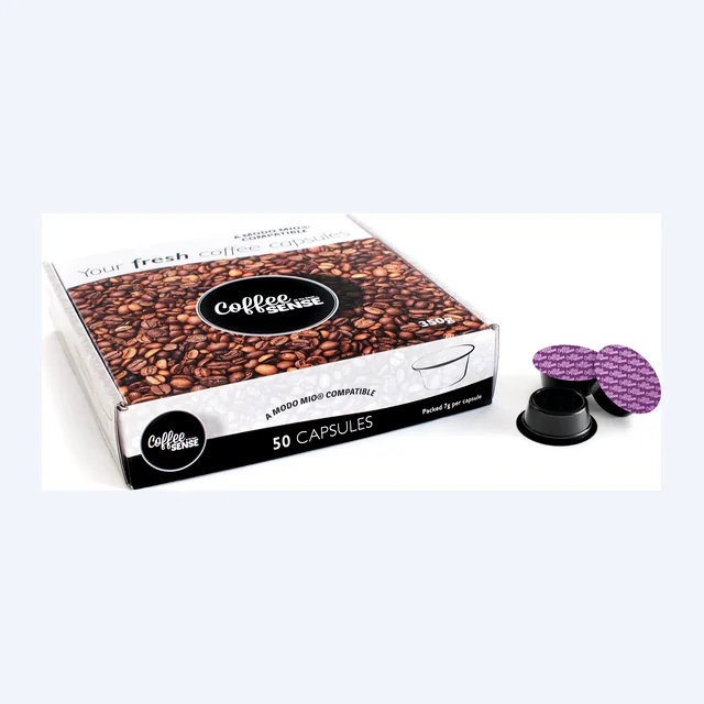 Midnight French Roast  Lavazza® A Modo Mio Compatible Coffee Capsules  Box of 50 capsules