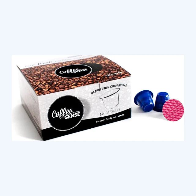 Nespresso Swiss Water Organic Sumatra Decaffeinated Coffee pods box 50