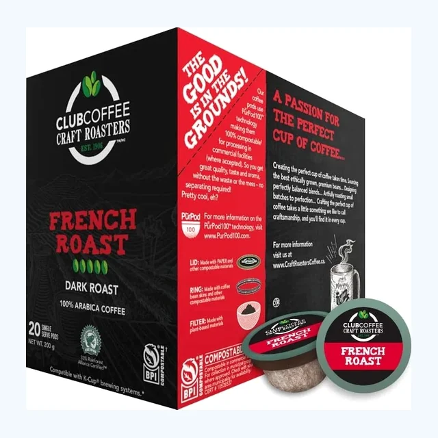 Club Coffee French Roast 20 Pack