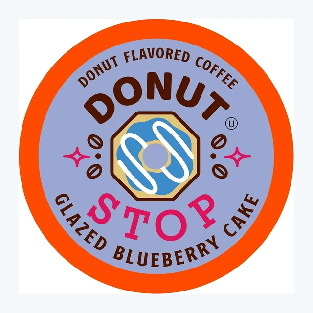 Donut Stop Glazed Blueberry Cake 40 Pack