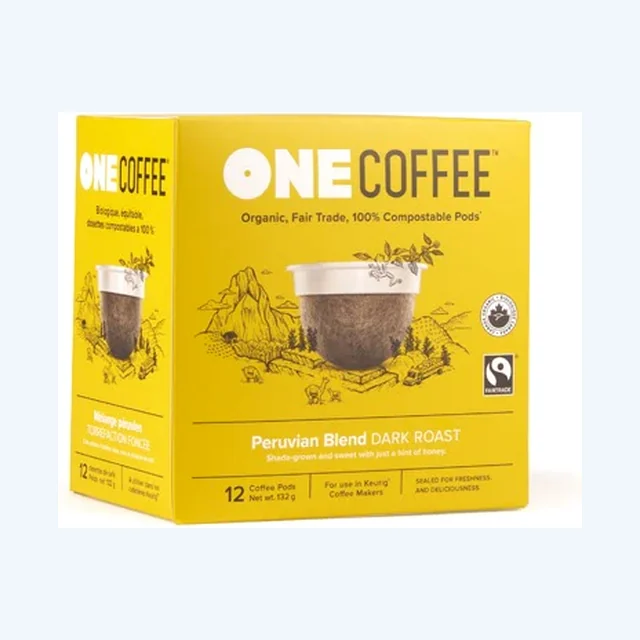 One Coffee Peruvian Dark Roast 18 Pack