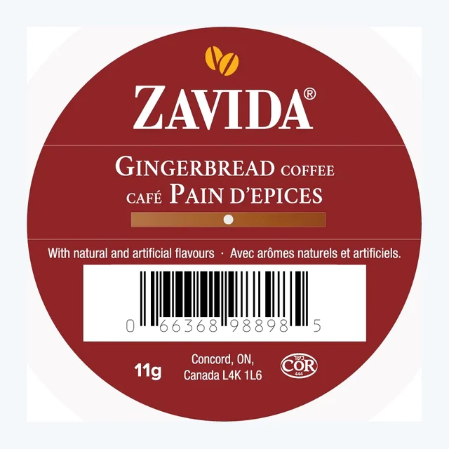 Zavida Gingerbread Seasonal Coffee 24 Pack