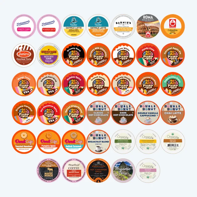 Coffee, Hot Chocolate, & Tea Mixed Sampler Pods Pack