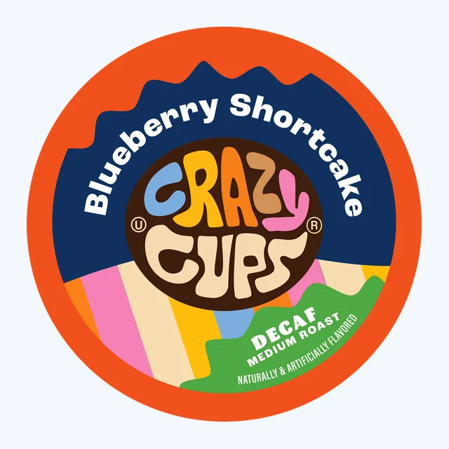 Decaf Blueberry Shortcake Flavored Coffee Pods