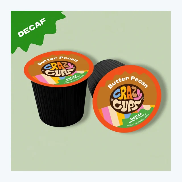 Decaf Butter Pecan Flavored Coffee Pods