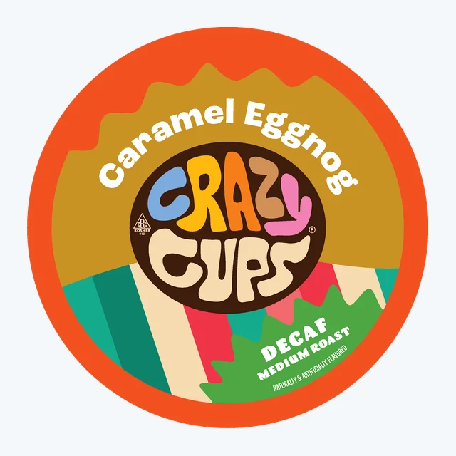 Decaf Caramel Eggnog Flavored Coffee Pods