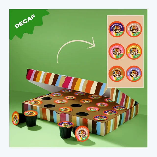 Decaf Deluxe Flavored Coffee Pods Gift Box