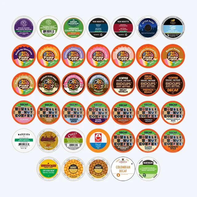 Decaf Flavored & Classic Coffee Pods Sampler