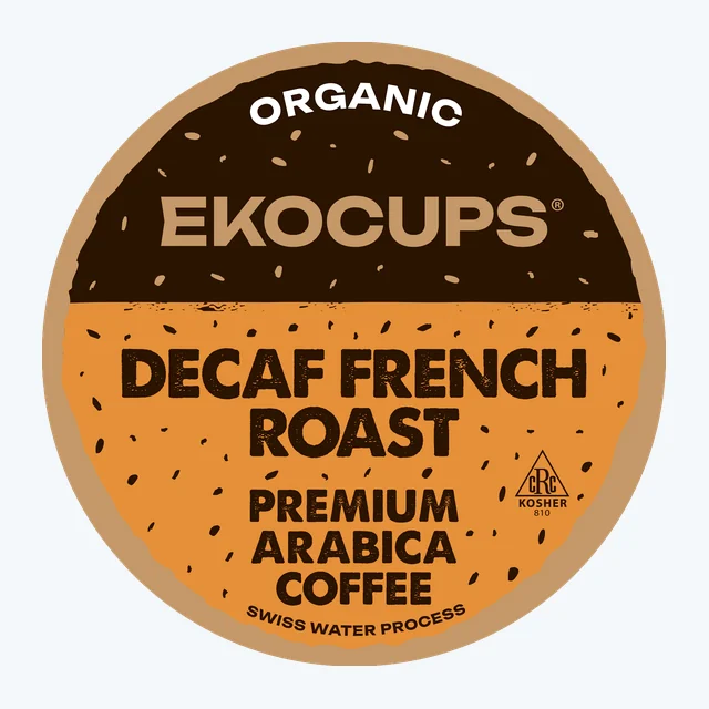 Decaf French Roast Organic Coffee Pods