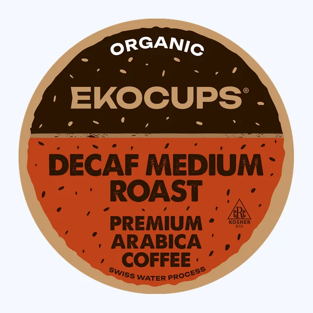 Decaf Medium Roast Organic Fair Trade Coffee Pods