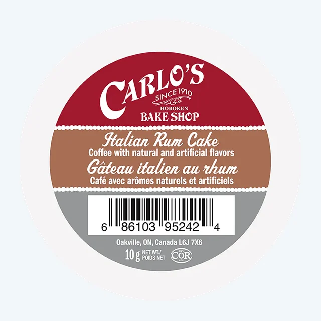 Italian Rum Cake Flavored Coffee Pods
