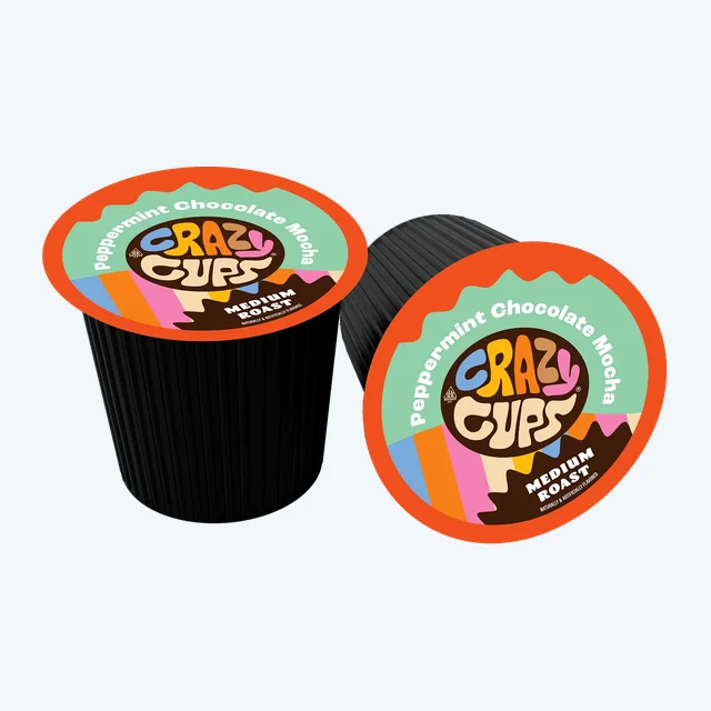 Peppermint Chocolate Mocha Flavored Coffee Pods