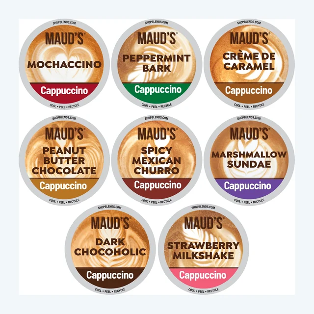 Maud's Cappuccino Variety Pack Pods - 56ct