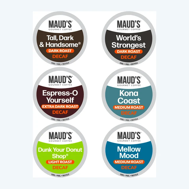 Maud's Decaf Coffee Pods Variety Pack - 56ct