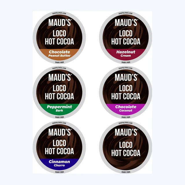 Maud's Flavored Hot Chocolate Variety Pack - 48ct