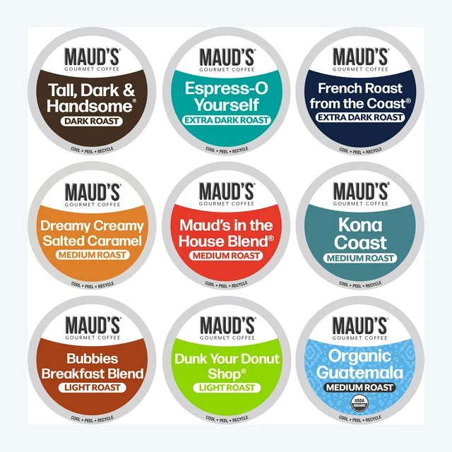 Maud's Original Coffee Pods Variety Pack - 80ct