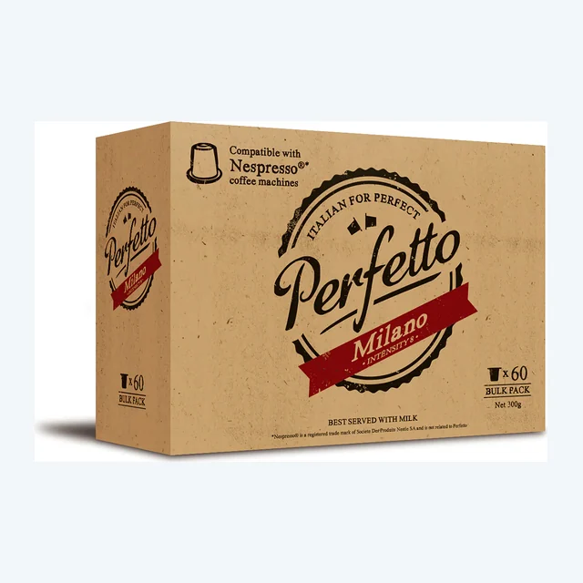 60 Pack Perfetto Milano Coffee Pods (Intensity 8)
