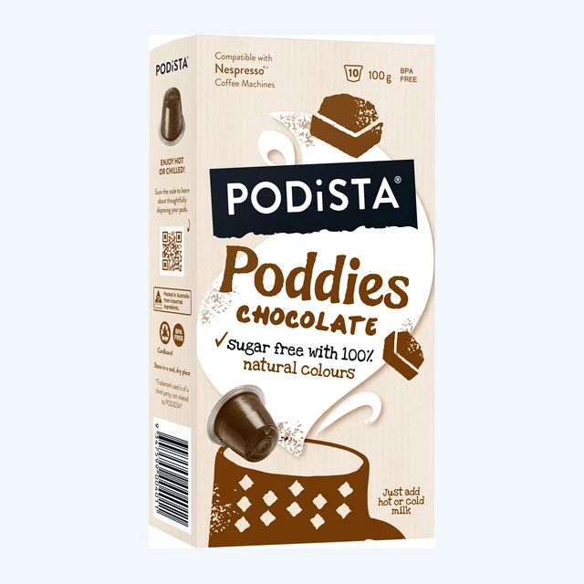 Poddies Sugar Free Chocolate Pod 10pk