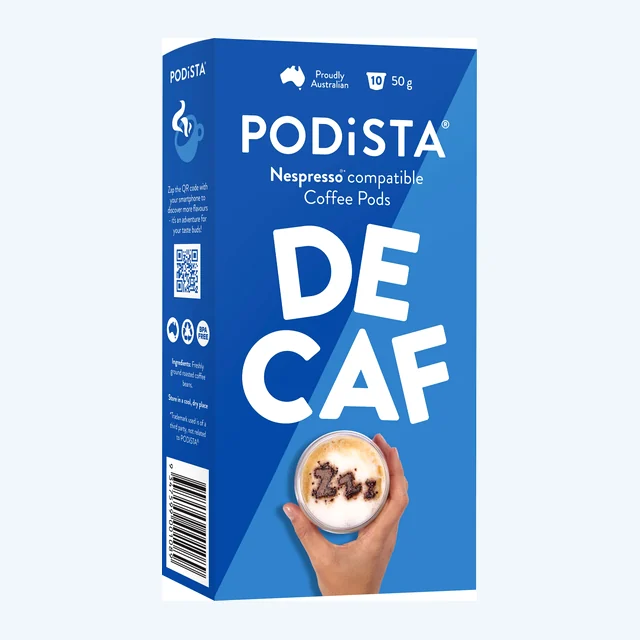 PODiSTA Decaf Coffee Nespresso®* Compatible Pod 10pk
