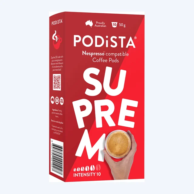 PODiSTA Supremo Coffee (10/10) Pod 10pk
