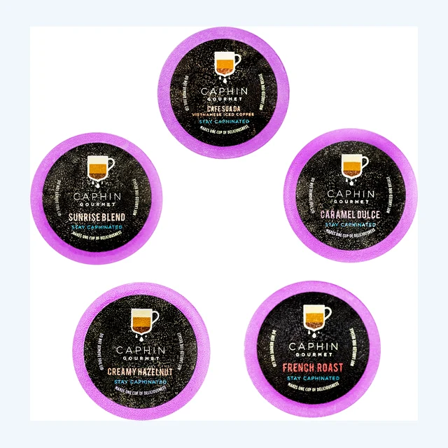 100 Count Variety Pack Caphin Gourmet Single-Serve Coffee Pods for Keurig K Cups Brewers (100 Count Compatible with 2.0)