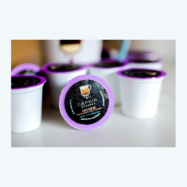 50 Count Caphin Gourmet Cafe Sua Da Vietnamese Coffee Single-Serve Coffee Pods for Keurig K Cups Brewers (50 Count Compatible with 2.0)