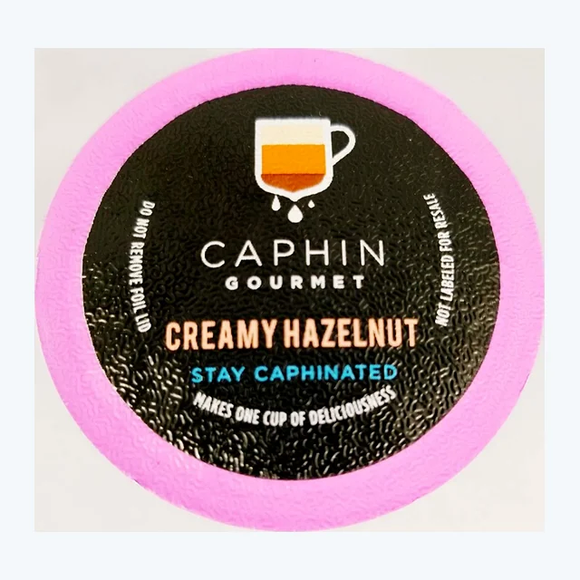 50 Count Creamy Hazelnut Caphin Gourmet Single-Serve Coffee Pods for Keurig K Cups Brewers (50 Count Compatible with 2.0)