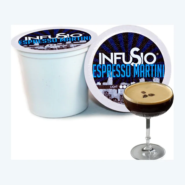 InfuSio Espresso Martini K Cups 96 Count Flavored Cocktail-Inspired Coffee Pods