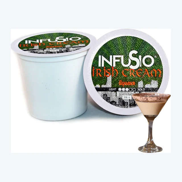 InfuSio Irish Cream K Cups 96 Count Flavored Cocktail-Inspired Coffee Pods